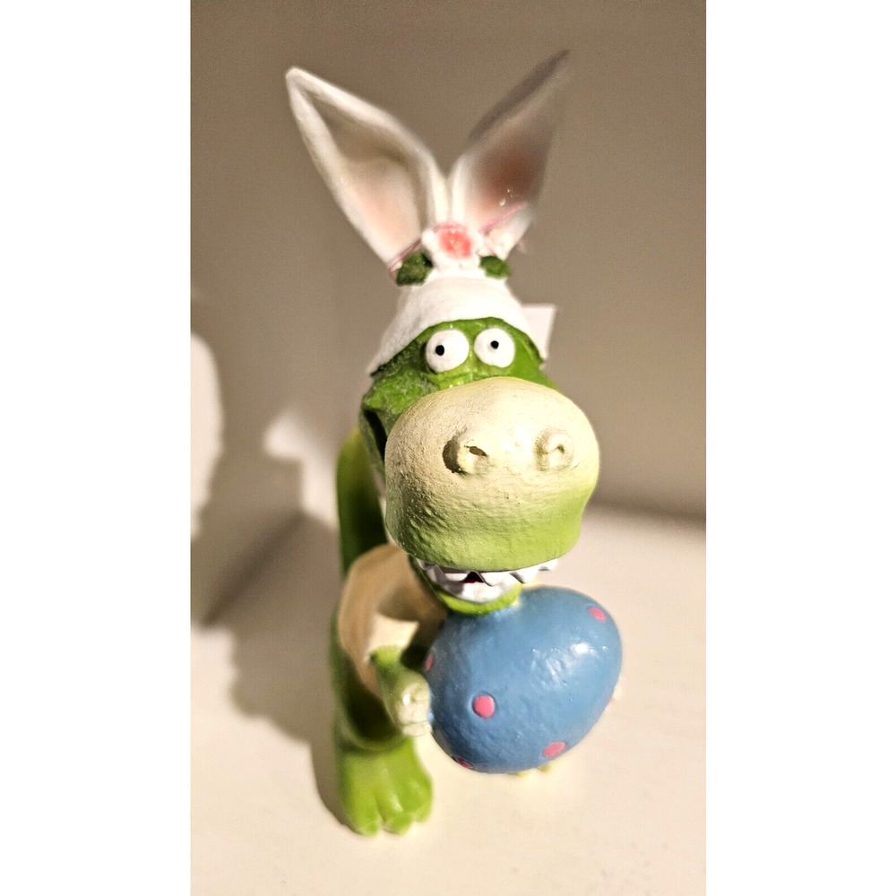 Bunny Boulevard Collection Dinosaur With Bunny Ears And An Egg